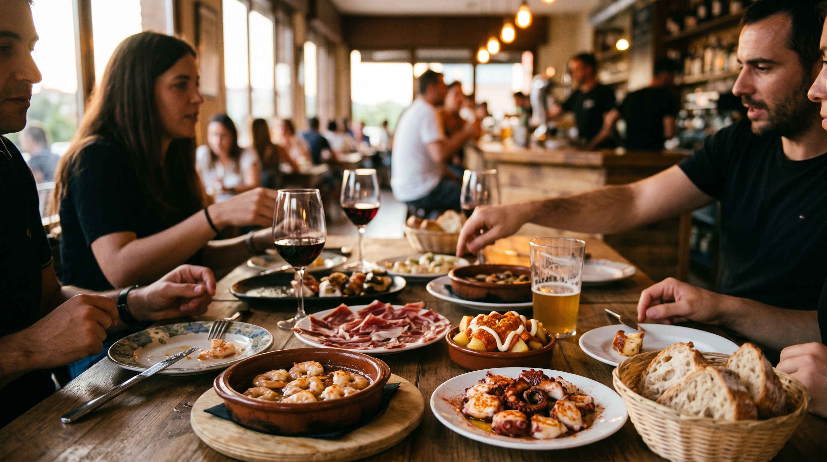 Tapas gastronómicas en el bar Bandarra de Sils